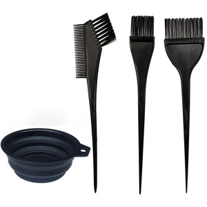 Juego de herramientas para teñir el cabello con tazón plegable, cepillo, peine y pinzas para teñir el cabello en salón, kit de 4 piezas - Product Image 5