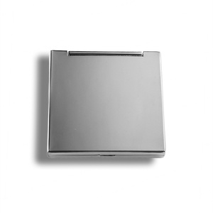 Private Label Fashion <b>Square</b> Silver Metal Folding Double Sided Makeup <b>Mirror</b> - Product Image 3