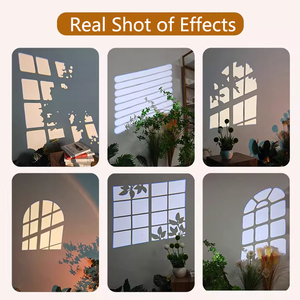 Projecteur de fenêtre décoratif d'intérieur en aluminium, lumière de bienvenue de mariage, logo, image, projecteur <span class=keywords><strong>LED</strong></span> Gobo, lumière simulée de stores - Product Image 3