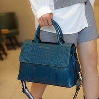 Sac fourre-tout en cuir texturé crocodile PEDRA pour femme, grand sac à main polyvalent, sac à bandoulière pour le travail et usage quotidien