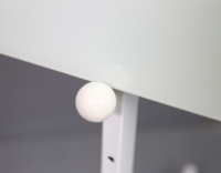 Tableau blanc mobile magnétique pliable double face effaçable à sec, surface laquée/émaillée, cadre en métal aluminium