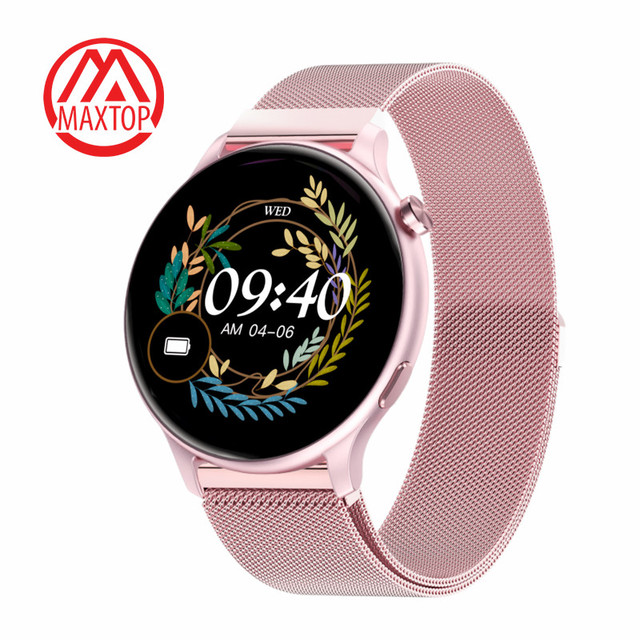 Maxtop Smartwatch Smart Watch Sports Waterproof Women Circle Phone Smart Watch for Women