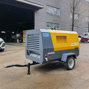 Chất lượng cao 5m3/min 8bar xách tay Trailer DIESEL công nghiệp máy nén trục vít 85 CFM DIESEL Máy nén khí - Product Image 2