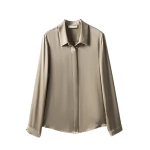 Оптовая продажа, модная женская элегантная рубашка с принтом, шифоновая Свободная блузка с длинным рукавом, женские офисные блузки, женские блузки и рубашки