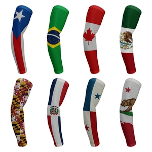 Tùy Chỉnh Patriot Thể Thao Cánh Tay Tay Áo UV Bảo Vệ Làm Mát Nén Đi Xe Đạp Cánh Tay Tay Áo Bóng Rổ Bóng Chày Bóng Đá Cánh Tay Tay Áo - Product Image 3