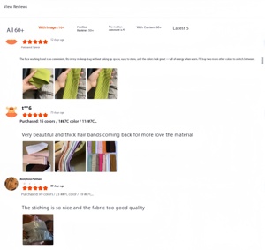 Bandeau de sport élastique en coton, couleur tendance pour femmes, yoga, sport, usage quotidien - Product Image 6