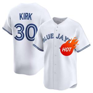 2026 Heren Toronto Baseball Jersey Op Maat Blauw Wit Baseball Shirts met Geborduurde Logo's Gestikte Uniformen - Product Image 5