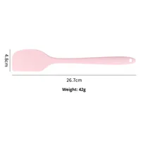 Spatule en silicone résistante à la chaleur, ustensiles de cuisine, conception monobloc, grattoir flexible, outil de mélange pour desserts, sans couture