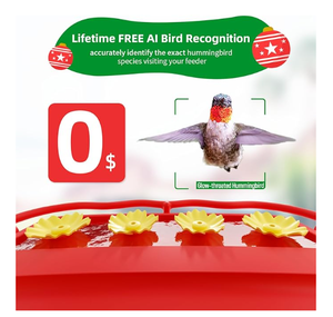 Comedero para Pájaros Solar Inteligente con Cámara, Identificación Automática de Aves, Resistente al Agua IP66, Cámara HD 2K, Reproduce Transmisiones en Vivo - Product Image 5