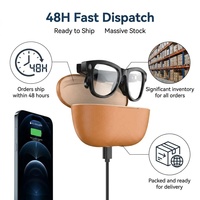 Lunettes Intelligentes 2026 avec Étui de Recharge, Musique, Réduction du Bruit, Caméra 8 MP, Traduction IA en Temps Réel, Assistant IA