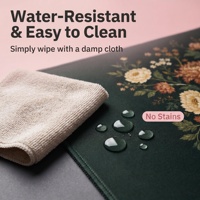 Tapis en caoutchouc de luxe portable pour table de mahjong, antidérapant, moderne, insonorisant, absorbant l'eau et résistant à l'usure