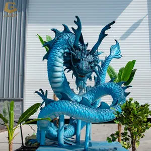 AD-09 Modelo Animatrônico de Robô Chinês Dragão Colorido Personalizável para Parques de Diversões