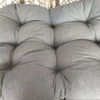 Fauteuils suspendus en poly rotin de luxe pour la maison, utilisation double, fauteuil suspendu à bascule