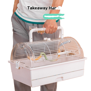 Transportadora Portátil <span class=keywords><strong>para</strong></span> Hámsteres, Transparente, Jaula <span class=keywords><strong>de</strong></span> Viaje <span class=keywords><strong>para</strong></span> Mascotas Pequeñas, Ideal <span class=keywords><strong>para</strong></span> Visitas a Veterinarios y Actividades al Aire Libre - Product Image 5