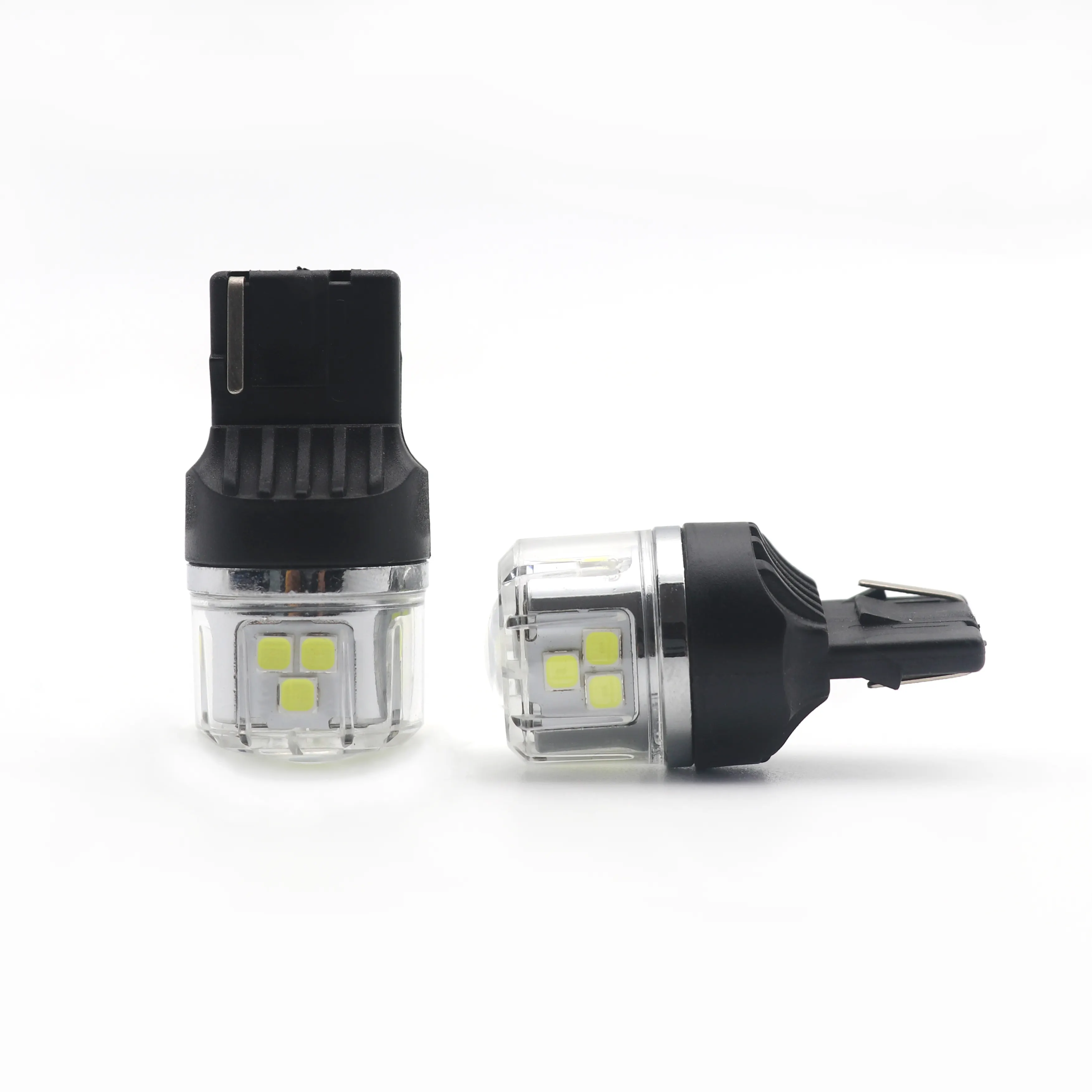 Lumières LED T10 AMBRE 5 PCS SMD Led Ampoules 200LM Clignotants Feux de stationnement Personnaliser le système d'éclairage automobile en gros