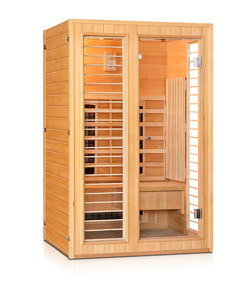 Moderne Villa Infrarot Innen sauna 2 Personen Zimmer mit Massivholz schrank und Keramik heizung - Product Image 4