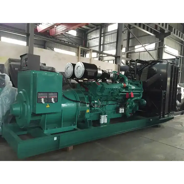 Generator SHX 1000Kw Generator Diesel Tipe Terbuka Elektrik 1 Mw untuk Pembangkit Listrik