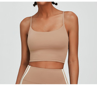 Soutien-gorge de sport pour femme de haute qualité, léger, à maintien élevé, avec bretelles croisées, respirant et à séchage rapide pour le yoga et l'entraînement