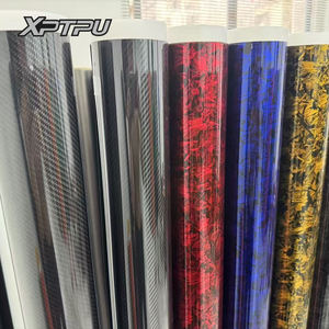 Film de vinyle d'enveloppe de voiture en PVC PET élevé beaucoup de couleurs de mode disponibles pour le vinyle d'enveloppe de voiture d'enveloppe de voiture - Product Image 2