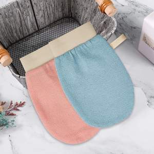 Viscose Kessa Body Exfoliating Glove for Effective <b>Shower</b> Bath Scrubbing Optimal for <b>Hand</b> Application - Product Image 6