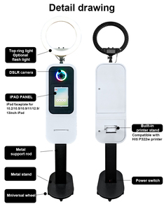 Kiosque photo tout-en-un avec iPad, appareil photo et imprimante instantanée - Product Image 3