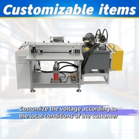 Machine d'emballage semi-automatique pour rouleaux de papier aluminium, machine de fixation à denture de scie pour boîtes en aluminium