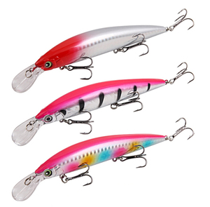 New 7 Colors Luya Fishing Lures Laser Minow Lead Block + Strengthened <strong>Treble</strong> <strong>Hooks</strong> 15.2cm 36g Sea Fishing Bait - Product Image 1