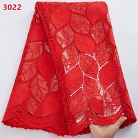 Tissu en dentelle africaine bleue à sequins 3022 en gros, dentelle guipure de haute qualité 2022, dernière dentelle française en cordon pour fêtes et mariages