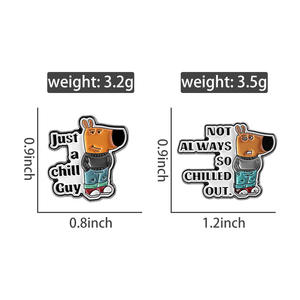 ไม่เสมอแช่เย็นออกหมุดเคลือบทำงานวัวม้าเข็มกลัดโลหะปกแฟชั่นกระเป๋าเป้สะพายหลังเครื่องประดับของขวัญสำหรับเพื่อน - Product Image 6