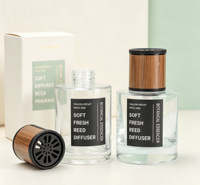 Bouteille en verre personnalisée pour diffuseur à bâtonnets avec bouchon à vis, en gros, pour diffuseur d'huiles essentielles