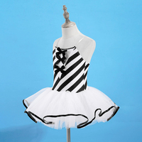 OEM élégant enfants enfants filles robes noir blanc Tutu Ballet nouvellement élégant robes belle usure
