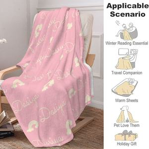 Manta de Franela con Diseño Personalizado OEM, 100% Poliéster, Cálida y Suave, para Sofá, para Invierno, Tamaño King, MOQ Bajo - Product Image 5