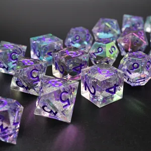 Tabletop Role-playing Game Rare Plated D D Game Polyhedral Dice Set For Dungeons And Dragons