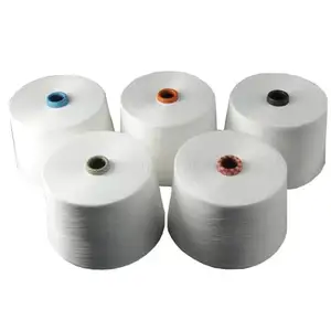 16s 21s algodão tingido fio reciclado fibra natural para a indústria de tricô para tecer algodão mercerizado