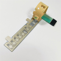 Saklar Membran Keyboard OEM dengan 65 Tombol Pitch 2.54mm Ketebalan & Warna Kustom untuk Peralatan Telekomunikasi