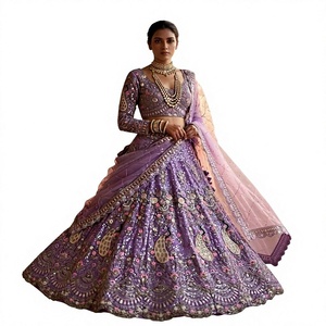 Purple Embroidered A-Line Gown Floral Print <b>Sequins</b> Silk Satin Maxi Dress for Women Empire Waist Backless Neckline Built-in <b>Bra</b> - Product Image 1