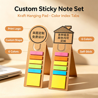 Ensemble de blocs-notes adhésifs SK personnalisés, blocs-notes colorés, format portable, accès rapide, facile à transporter, design compact
