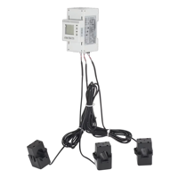 Compteur d'énergie triphasé Acrel ADL400N sur rail DIN, entrée AC 0-300A, RS485 Modbus RTU, transformateurs de courant à noyau divisé, précision 0.5, CE