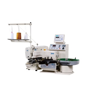 DT 1903ASS-977LK Manual Feed Sewing Machine Automatic 3D Button Attaching Feeder Single Needle Flat-Bed <b>Lock</b> - Product Image 1