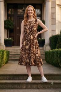 Robe d'été bohème pour femme, imprimé floral, tenue de vacances pour la plage, les voyages, les fêtes de jardin et les journées décontractées - Product Image 3
