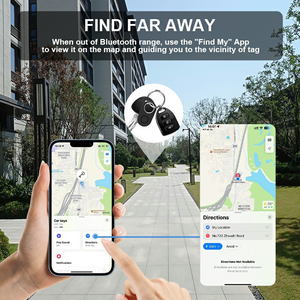 เครื่องติดตาม GPS ขนาดเล็ก Pet MFi Certified Find <span class=keywords><strong>My</strong></span> Smart Tag สำหรับค้นหากุญแจรถ Apple, กระเป๋าเดินทาง, กระเป๋าเงิน, ป้องกันการสูญหาย กันน้ำ รับประกัน 1 ปี - Product Image 3