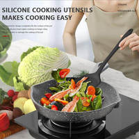 Vente chaude Maison et Cuisine Accessoires Résistant À La Chaleur Alimentaire Silicone Ustensiles De Cuisine Spatule De Cuisson Ensemble