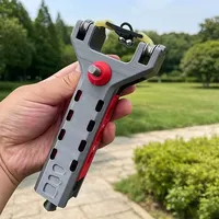 Accessoires de tir à l'arc pour la chasse en extérieur : Poulie de lance-pierre à chargement automatique pour résine d'impression 3D, catapulte à tir rapide combinée