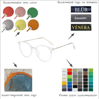 Lunettes Anti-Blu-Ray pour femmes, lunettes de vue rétro myopie pour hommes, monture tendance optique pour ordinateur, lunettes universelles transparentes