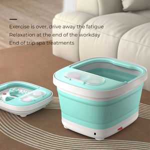 持ち運び可能な折りたたみ式フットスパ（加熱機能、バブル、取り外し可能な軽石、太極マッサージ、クリーニングブラシ付き） - Product Image 5