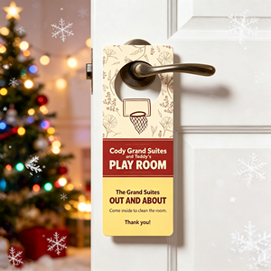 Sublimation Blanks Wood <strong>Door</strong> Sign Hanger &amp; <strong>Knob</strong> Hangers DIY Waterproof Eco-Friendly <strong>Door</strong> Tags for Home Office Hotel Restaurant - Product Image 4