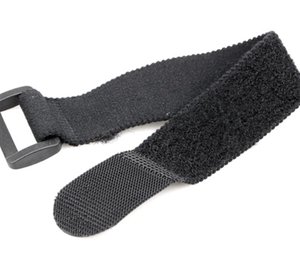 Crochet et boucle réutilisables de 20cm attache-câble noire et blanche en Nylon 100% faite sur commande - Product Image 1