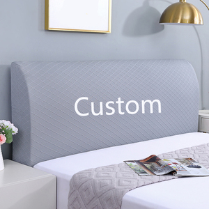 Custom Elastic Velvet Solid Color Microfiber Soft Dustproof Bed <strong>Headboard</strong> <strong>Cover</strong> For Decoration - Product Image 2