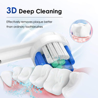 Cepillo de dientes eléctrico rotativo 7500RPM 3D limpieza profunda 5 modos IP67 resistente al agua tipo C carga rápida 30 días uso cepillo de dientes eléctrico