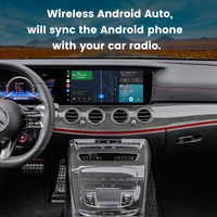 Modul Antarmuka Wireless CarPlay untuk Mercedes-Benz NTG 5.5 GLE E-Class GLS Android Auto Navigasi Mirror Link